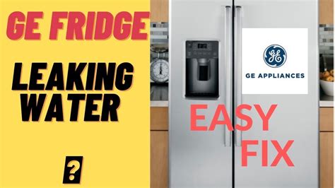 ge refrigerator leaking water inside freezer|Why Does My GE Profile Refrigerator Leak Water: Common。